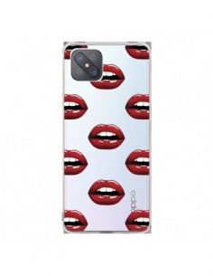 Coque Oppo Reno4 Z 5G Lèvres Rouges Lips Transparente -...