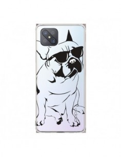 Coque Oppo Reno4 Z 5G Chien Bulldog Dog Transparente -...