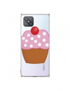 Coque Oppo Reno4 Z 5G Cupcake Cerise Transparente - Yohan B.