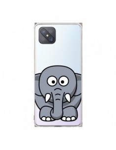 Coque Oppo Reno4 Z 5G Elephant Animal Transparente -...