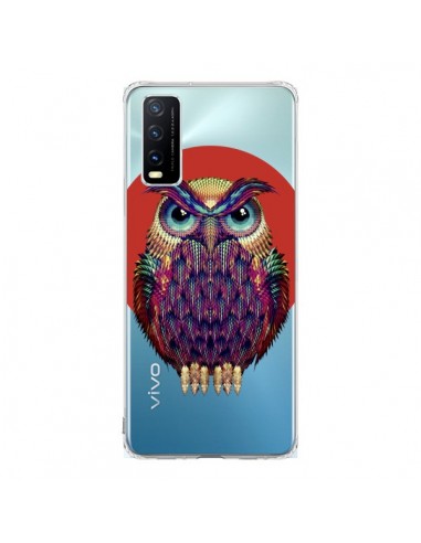 Coque Vivo Y20S Chouette Hibou Owl Transparente - Ali Gulec