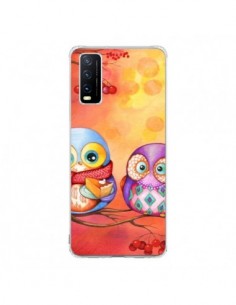 Coque Vivo Y20S Chouette Arbre - Annya Kai