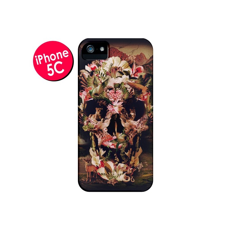 Coque Jungle Skull Tête de Mort pour iPhone 5C - Ali Gulec