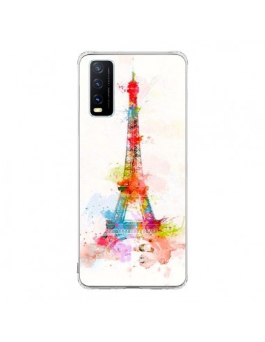 Coque Vivo Y20S Paris Tour Eiffel Muticolore - Asano Yamazaki