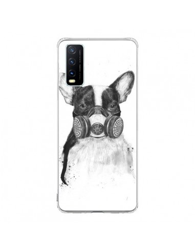 Coque Vivo Y20S Tagueur Bulldog Dog Chien Big City Life - Balazs Solti