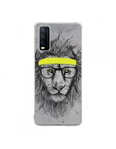 Coque Vivo Y20S Hipster Lion - Balazs Solti