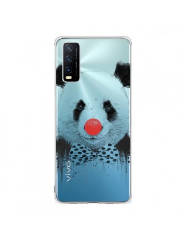 Coque Vivo Y20S Clown Panda Transparente - Balazs Solti