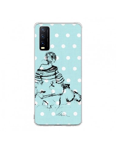 Coque Vivo Y20S Croquis Pois Femme Fashion Mode - Cécile