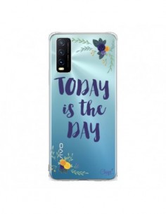 Coque Vivo Y20S Today is the day Fleurs Transparente - Chapo