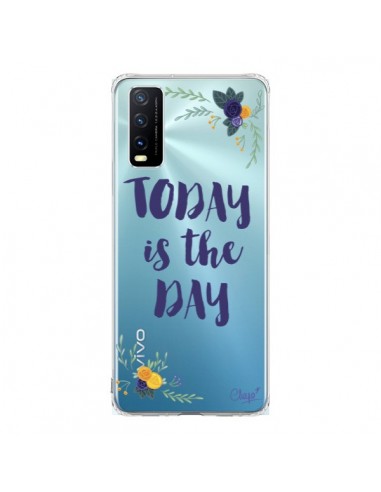 Coque Vivo Y20S Today is the day Fleurs Transparente - Chapo