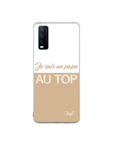 Coque Vivo Y20S Je suis un Papa au Top Beige - Chapo