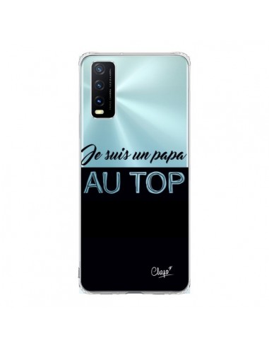 Coque Vivo Y20S Je suis un Papa au Top Transparente - Chapo