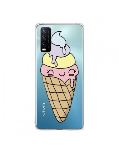 Coque Vivo Y20S Ice Cream Glace Summer Ete Parfum Transparente - Claudia Ramos