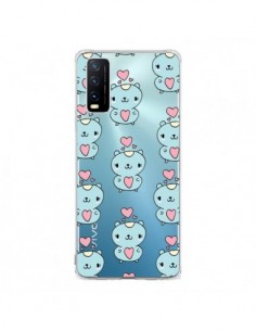 Coque Vivo Y20S Hamster Love Amour Transparente - Claudia...