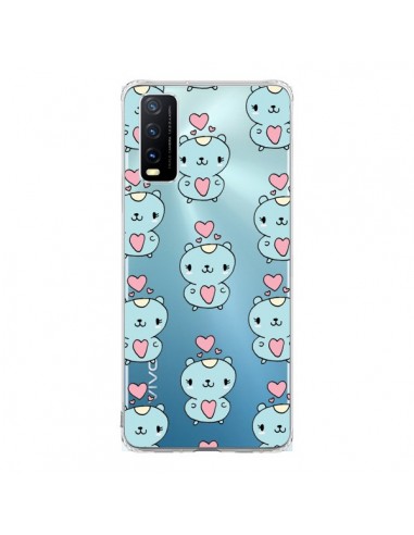 Coque Vivo Y20S Hamster Love Amour Transparente - Claudia Ramos