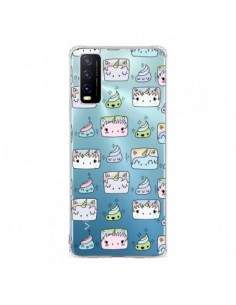 Coque Vivo Y20S Licorne Unicorn Cute Swag Transparente -...
