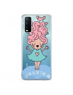 Coque Vivo Y20S Love Is In The Air Fillette Transparente...