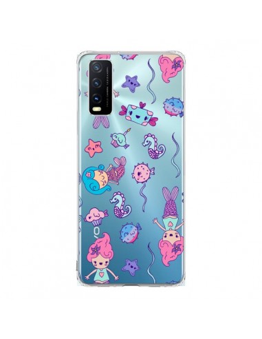 Coque Vivo Y20S Mermaid Petite Sirene Ocean Transparente - Claudia Ramos