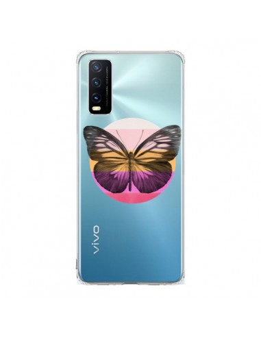 Coque Vivo Y20S Papillon Butterfly Transparente - Eric Fan