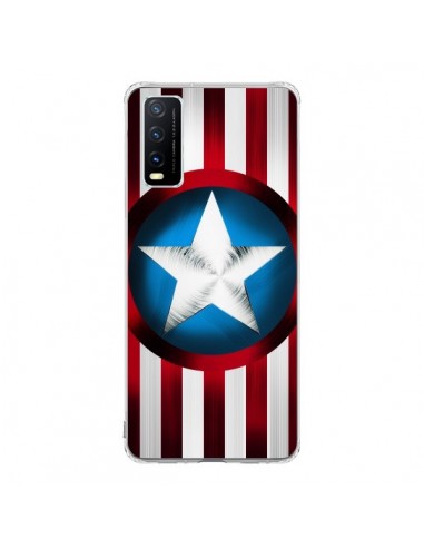 Coque Vivo Y20S Captain America Great Defender - Eleaxart