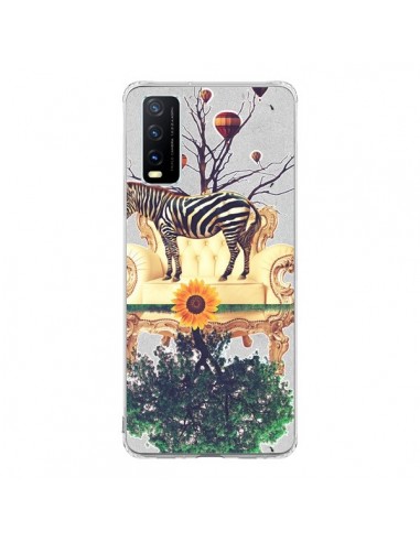 Coque Vivo Y20S Zebre The World - Eleaxart