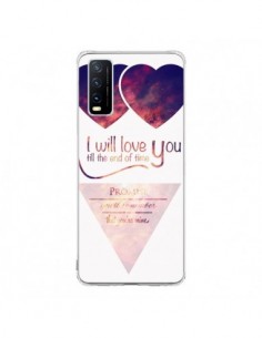 Coque Vivo Y20S I will love you until the end Coeurs -...