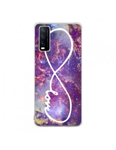 Coque Vivo Y20S Love Forever Infini Galaxy - Eleaxart