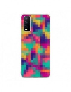Coque Vivo Y20S Exotic Mosaic Pixels Azteque - Eleaxart