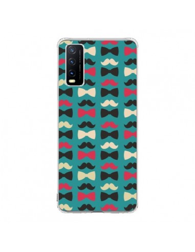 Coque Vivo Y20S Hipster Moustache Noeud Papillon - Eleaxart