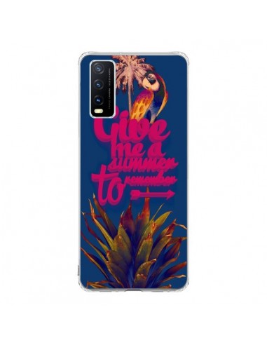 Coque Vivo Y20S Give me a summer to remember souvenir paysage - Eleaxart