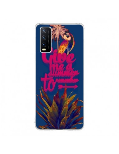 Coque Vivo Y20S Give me a summer to remember souvenir paysage - Eleaxart