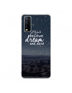 Coque Vivo Y20S Think believe dream and dare Pensée Rêves...