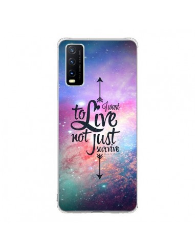 Coque Vivo Y20S I want to live Je veux vivre - Eleaxart