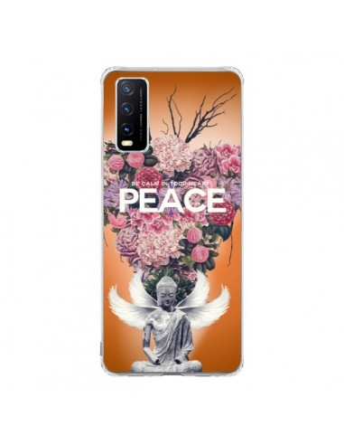 Coque Vivo Y20S Peace Fleurs Buddha - Eleaxart