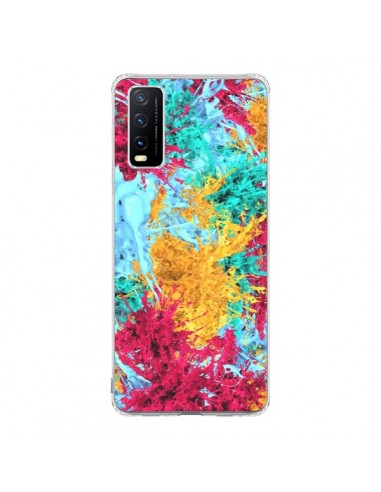 Coque Vivo Y20S Splashes Peintures - Eleaxart