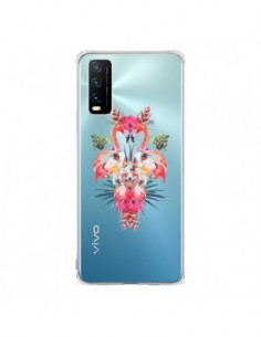 Coque Vivo Y20S Tropicales Flamingos Tropical Flamant...