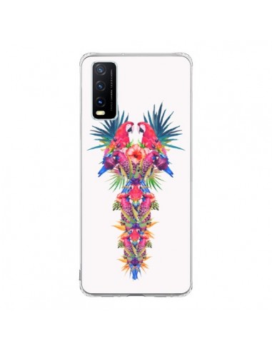 Coque Vivo Y20S Parrot Kingdom Royaume Perroquet - Eleaxart