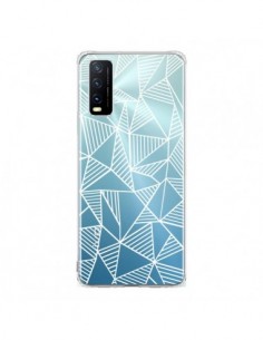 Coque Vivo Y20S Lignes Grilles Triangles Grid Abstract...