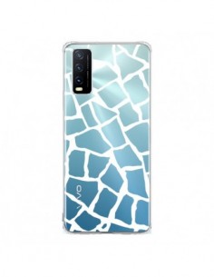 Coque Vivo Y20S Girafe Mosaïque Blanc Transparente -...