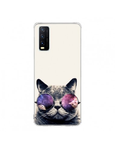 Coque Vivo Y20S Chat à lunettes - Gusto NYC