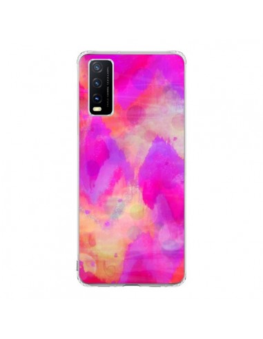 Coque Vivo Y20S Coeur Tribal Rose - Ebi Emporium