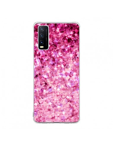 Coque Vivo Y20S Romance Me Paillettes Roses - Ebi Emporium