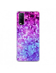 Coque Vivo Y20S Radiant Orchid Galaxy Paillettes - Ebi...