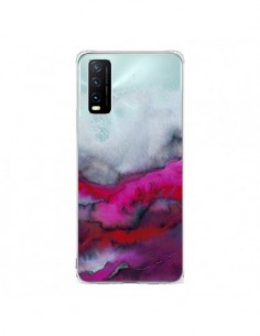 Coque Vivo Y20S Winter Waves Vagues Hiver Transparente -...