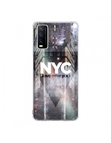 Coque Vivo Y20S I Love New York City Violet - Javier Martinez