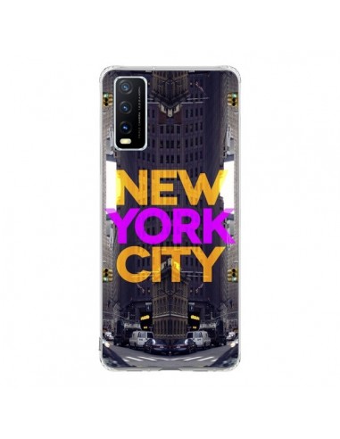 Coque Vivo Y20S New York City Orange Violet - Javier Martinez