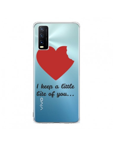 Coque Vivo Y20S I keep a little bite of you Love Heart Amour Transparente - Julien Martinez