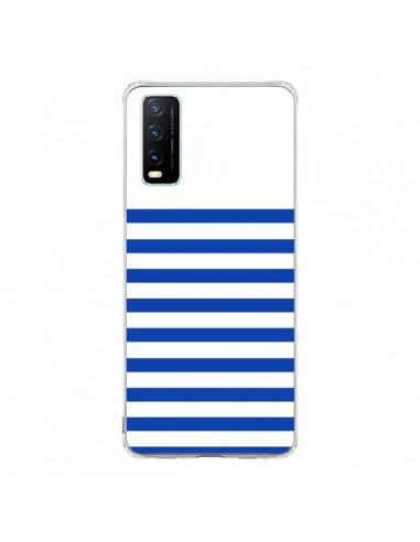 Coque Vivo Y20S Mariniere Bleu - Jonathan Perez