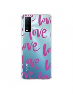 Coque Vivo Y20S Love Love Love Amour Transparente -...