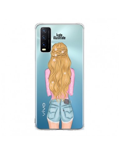 Coque Vivo Y20S Blonde Don't Care Transparente - kateillustrate